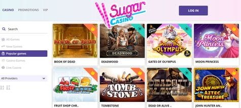 Sugar casino screenshot 2